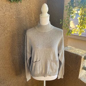 J Crew Gray cotton cashmere Sweater